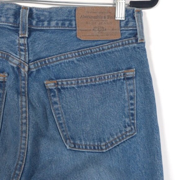 ABERCROMBIE & FITCH Size 4 Women's Jeans Blue Denim Capri USA Made Exclusive VTG - Picture 10 of 12